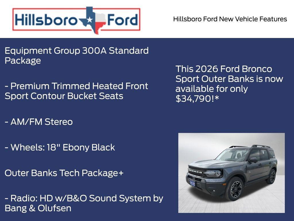 new 2026 Ford Bronco Sport car, priced at $34,790