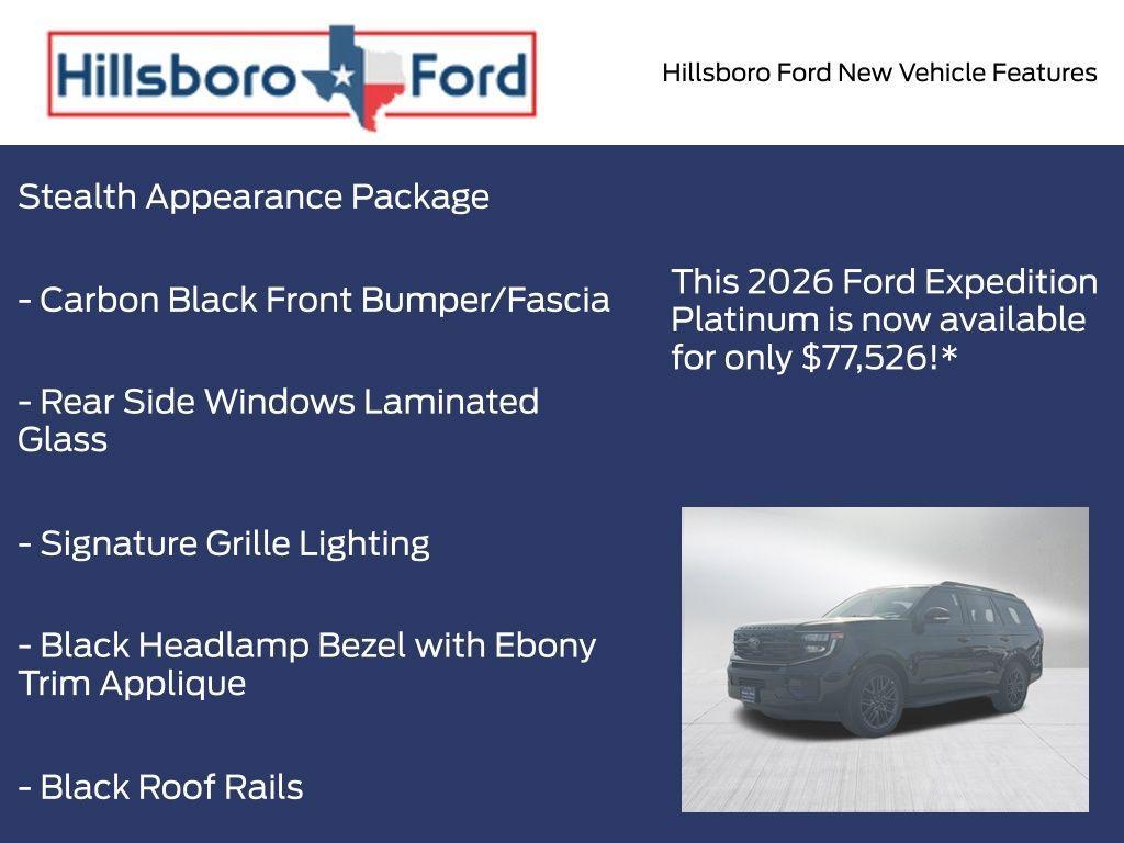 new 2026 Ford Expedition car, priced at $77,526