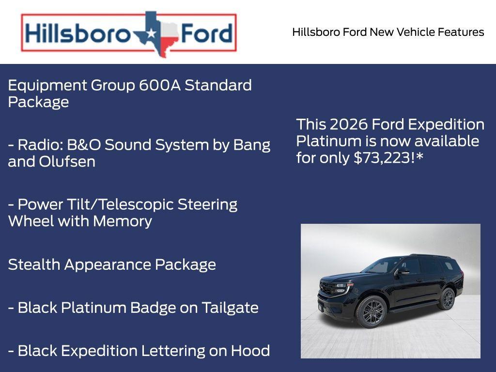 new 2026 Ford Expedition car, priced at $73,223