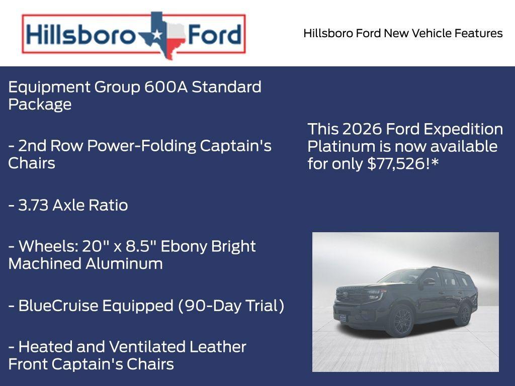new 2026 Ford Expedition car, priced at $77,526
