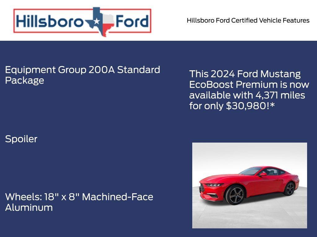 used 2024 Ford Mustang car, priced at $30,980