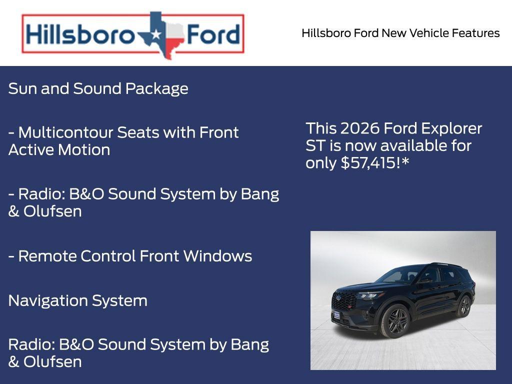 new 2026 Ford Explorer car, priced at $57,415