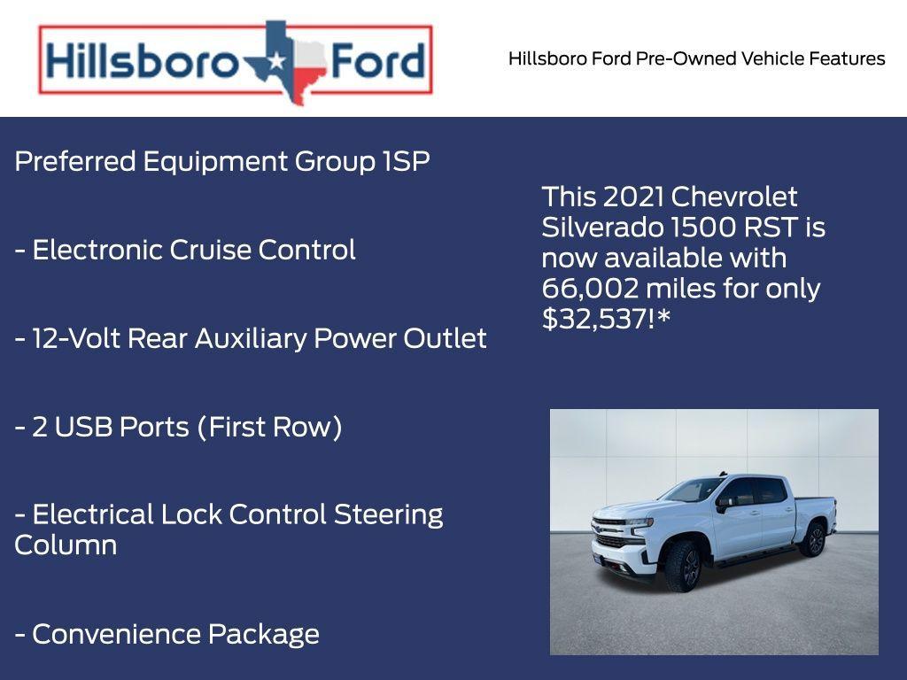 used 2021 Chevrolet Silverado 1500 car, priced at $32,537