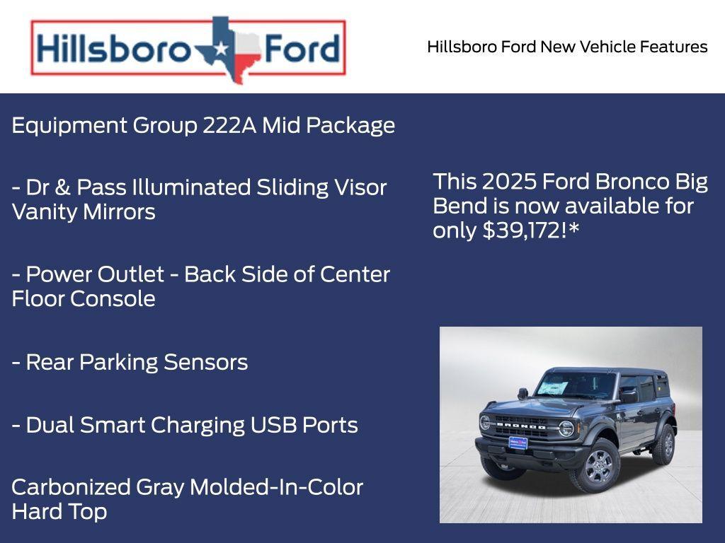 new 2025 Ford Bronco car, priced at $39,172