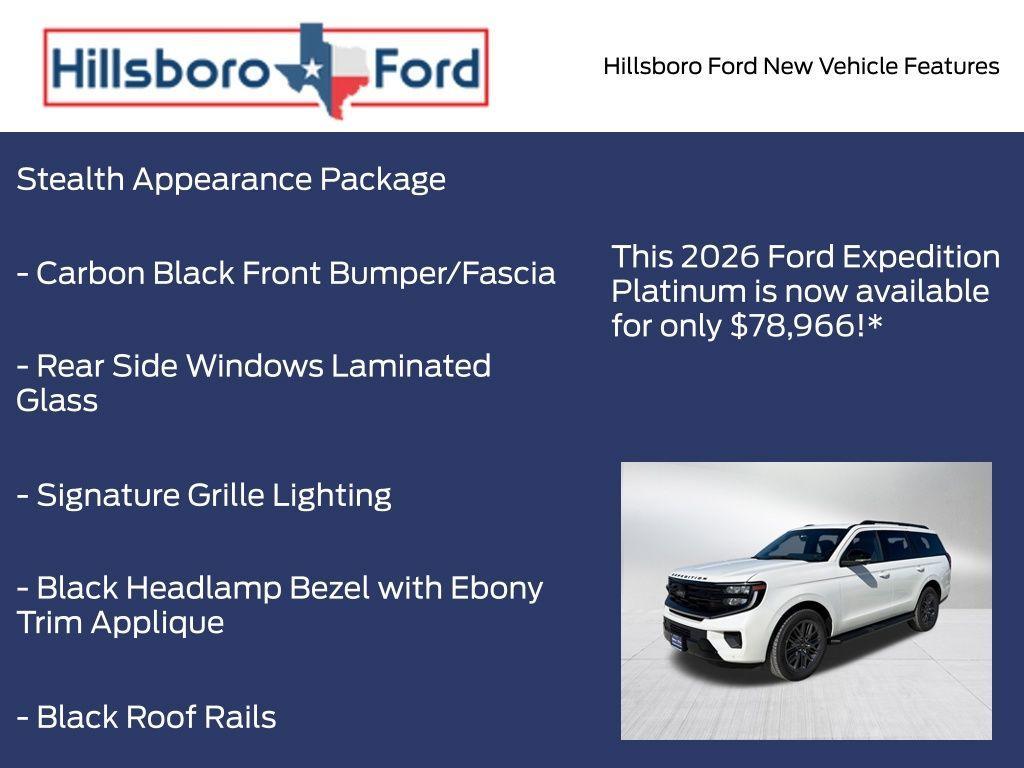new 2026 Ford Expedition car, priced at $78,966