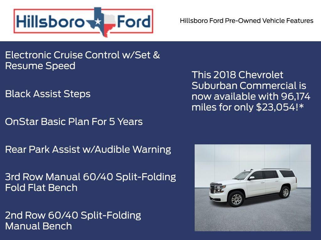 used 2018 Chevrolet Suburban car, priced at $23,054