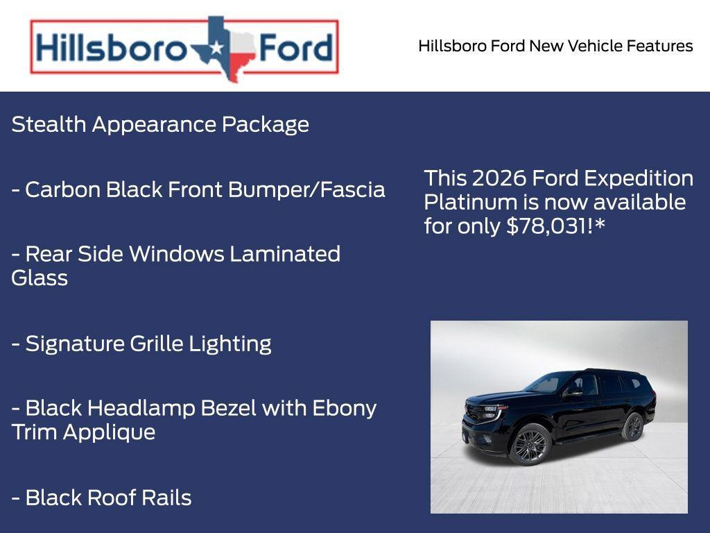 new 2026 Ford Expedition car, priced at $78,031