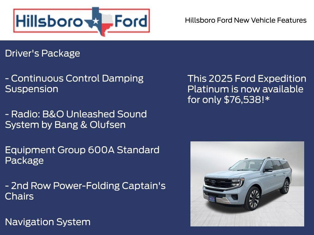 new 2025 Ford Expedition car, priced at $76,538