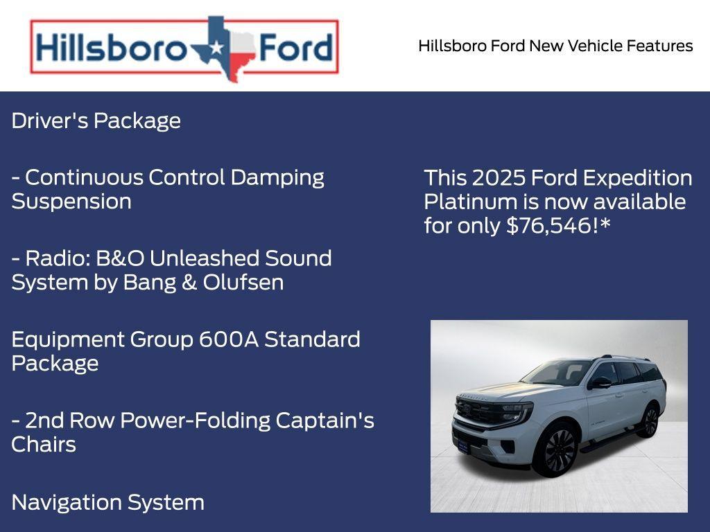 new 2025 Ford Expedition car, priced at $76,546