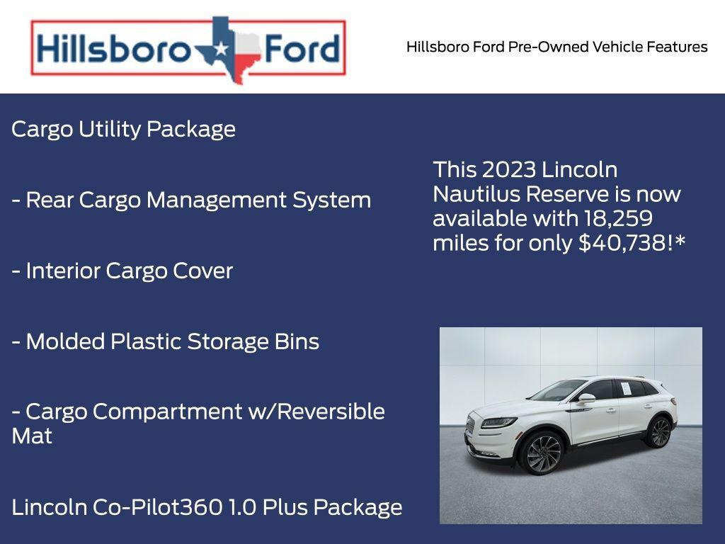 used 2023 Lincoln Nautilus car, priced at $40,738