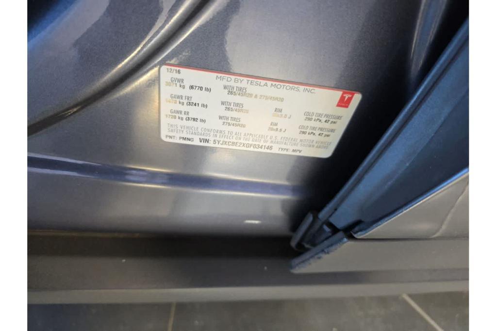 used 2016 Tesla Model X car, priced at $22,974