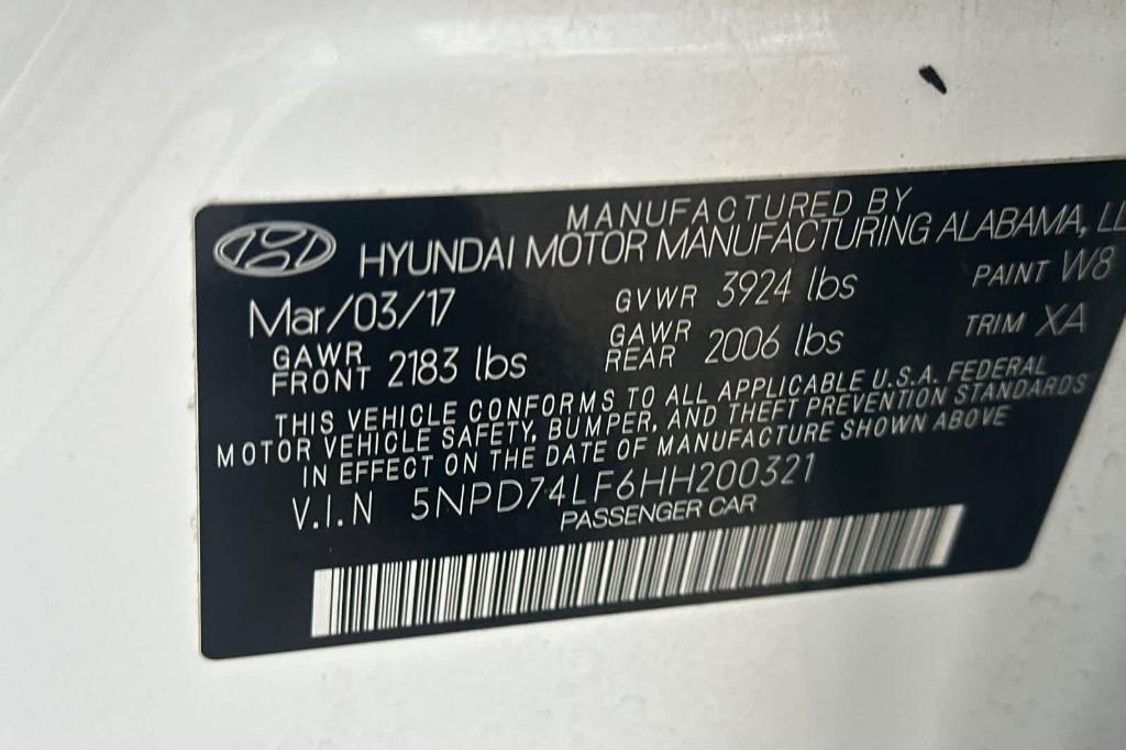 used 2017 Hyundai Elantra car, priced at $9,408