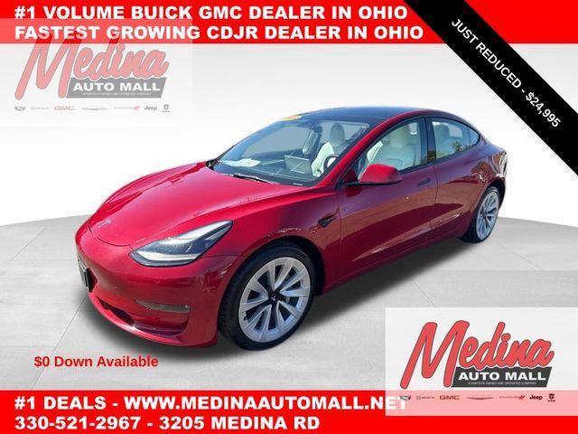 used 2022 Tesla Model 3 car, priced at $24,995