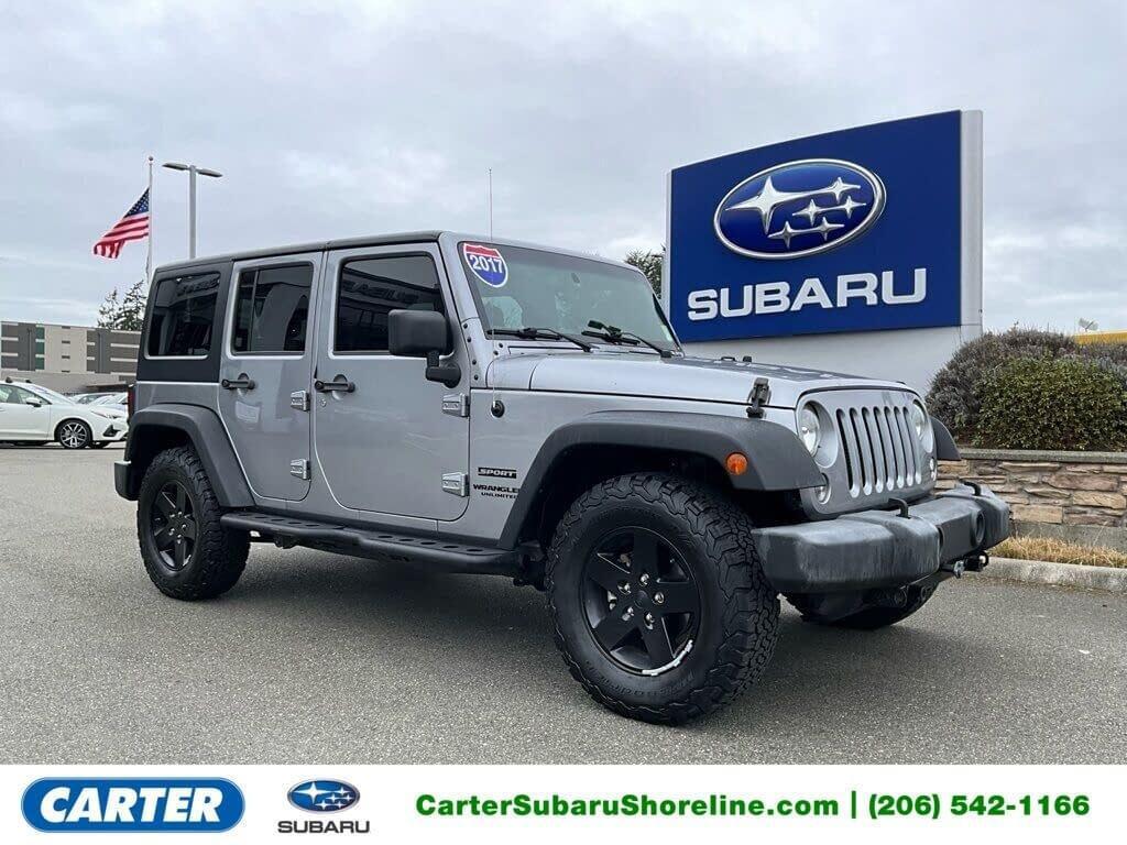 used 2017 Jeep Wrangler Unlimited car, priced at $16,580