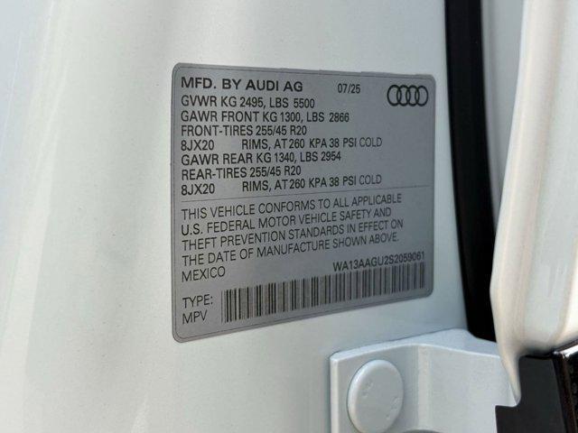 new 2025 Audi Q5 car, priced at $59,709