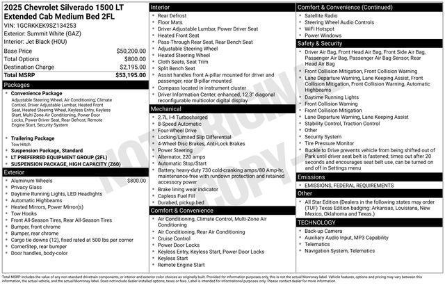 new 2025 Chevrolet Silverado 1500 car, priced at $45,995