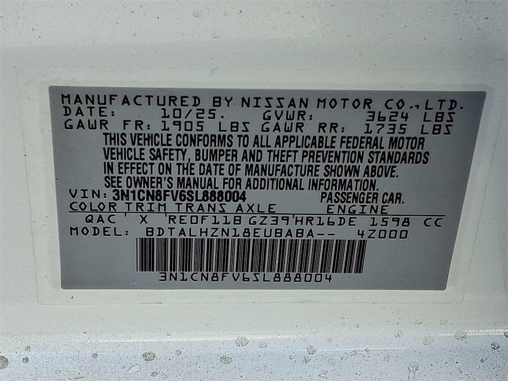 new 2025 Nissan Versa car, priced at $22,217