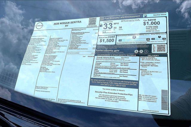 new 2026 Nissan Sentra car, priced at $25,136