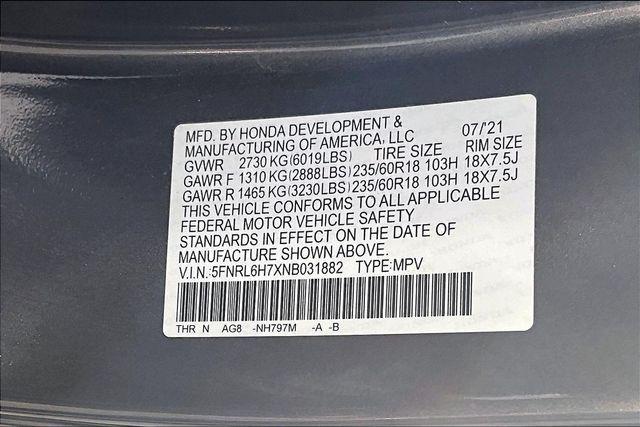 used 2022 Honda Odyssey car, priced at $24,462