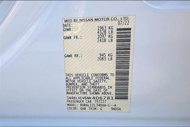 used 2022 Nissan Altima car, priced at $19,358