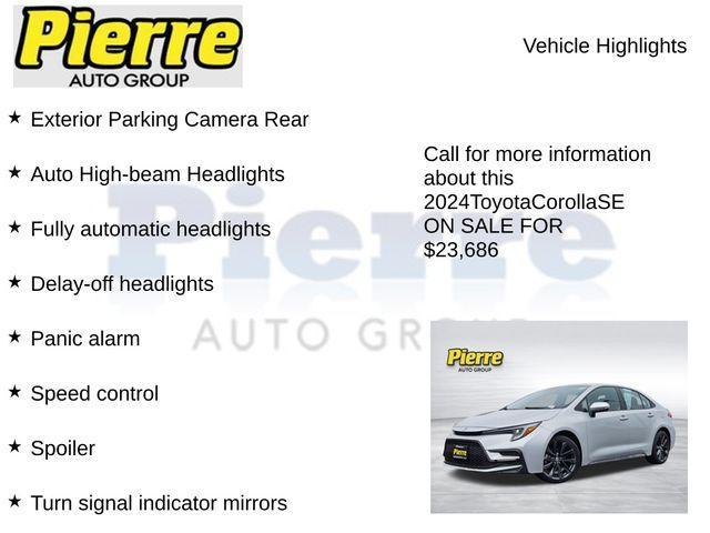 used 2024 Toyota Corolla car, priced at $23,686