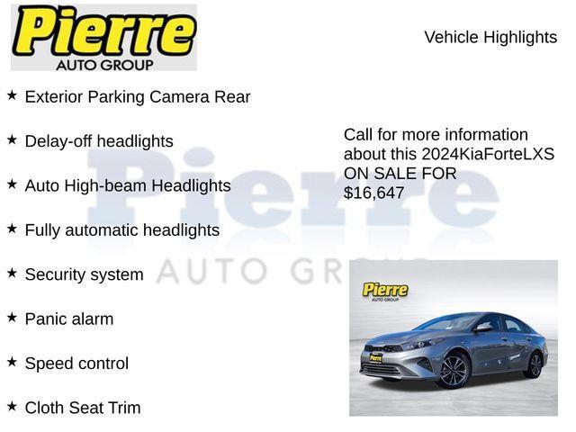 used 2024 Kia Forte car, priced at $16,647
