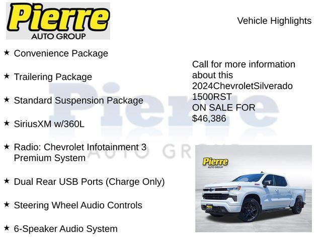 used 2024 Chevrolet Silverado 1500 car, priced at $46,586