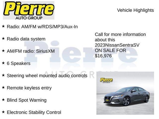 used 2023 Nissan Sentra car, priced at $16,976
