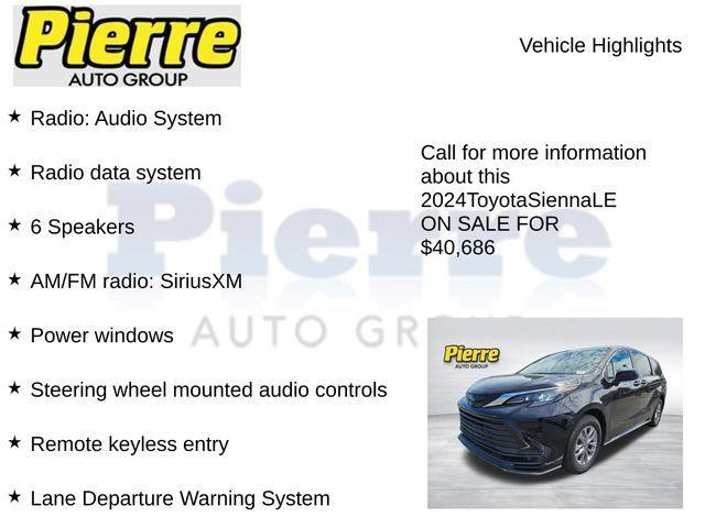 used 2024 Toyota Sienna car, priced at $40,886