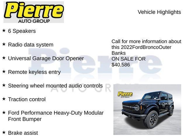 used 2022 Ford Bronco car, priced at $40,786