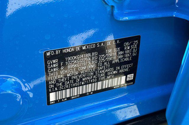 new 2026 Honda HR-V car, priced at $29,905