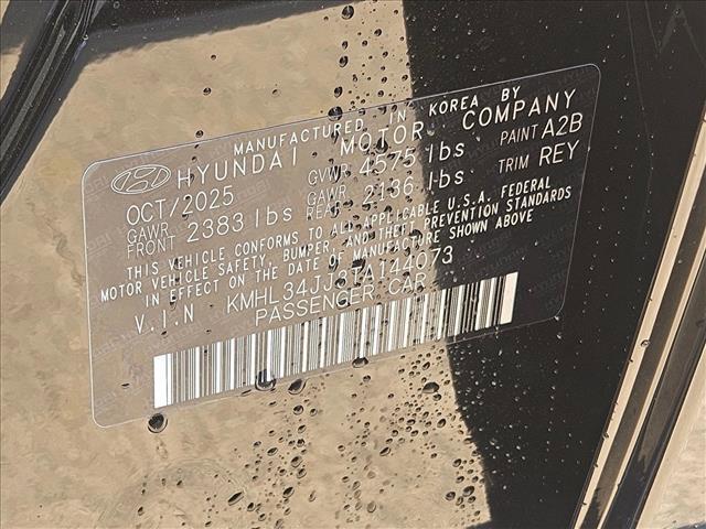 new 2026 Hyundai Sonata Hybrid car, priced at $34,095