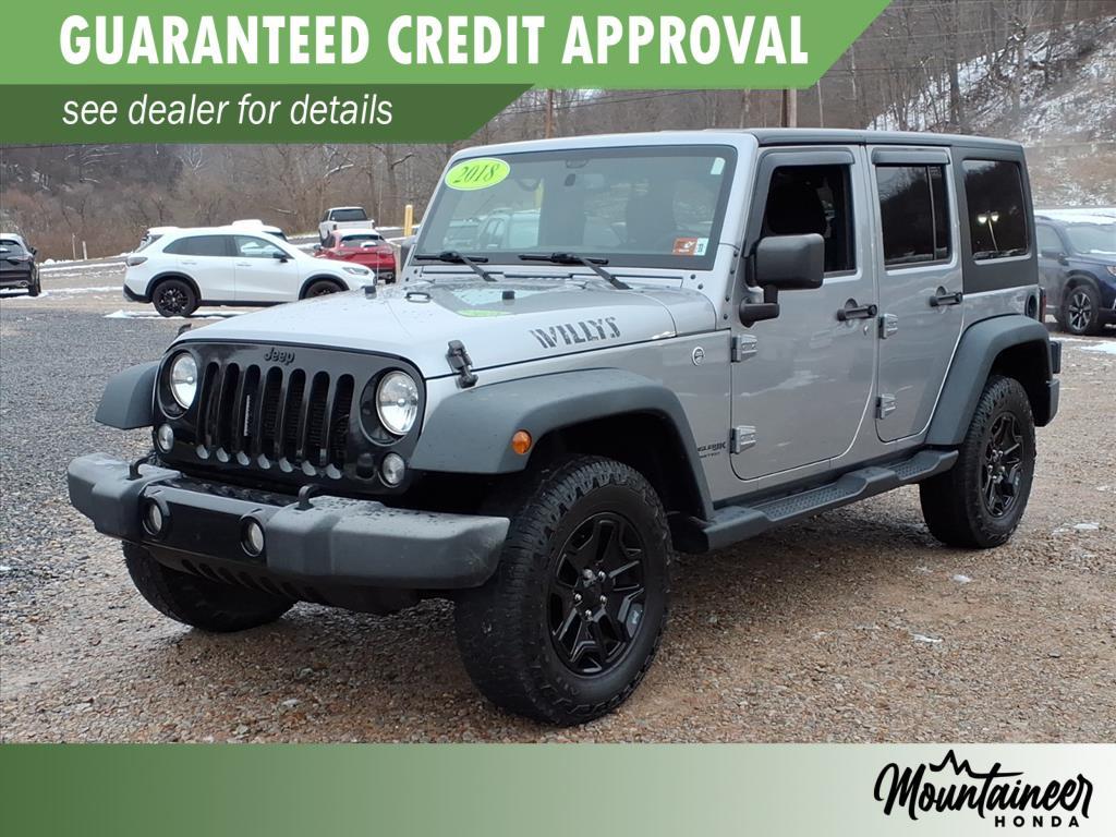 used 2018 Jeep Wrangler JK Unlimited car, priced at $17,500