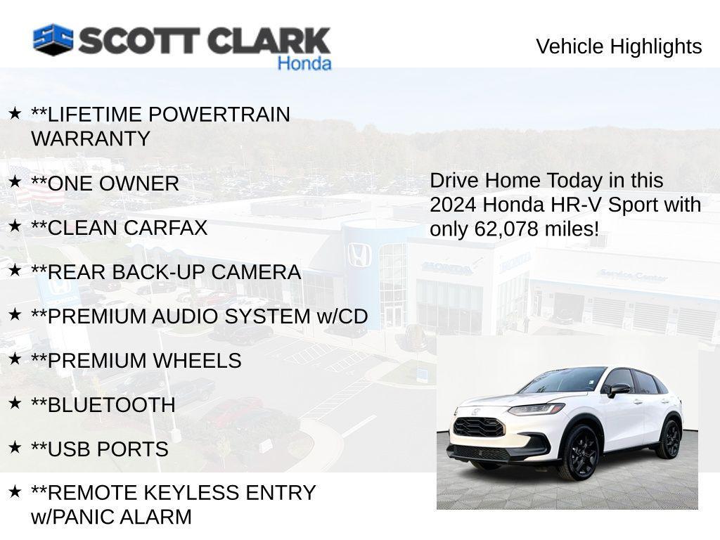 used 2024 Honda HR-V car, priced at $23,478