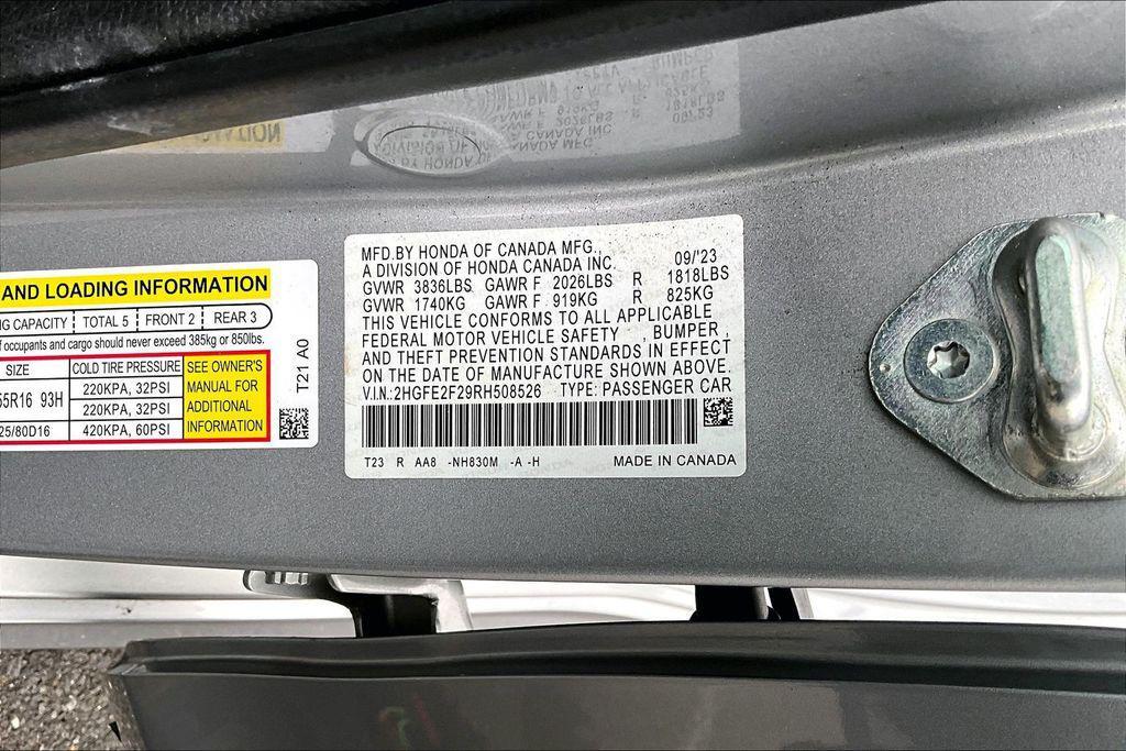 used 2024 Honda Civic car, priced at $21,996