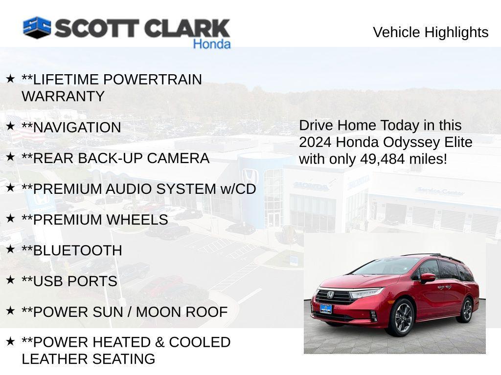 used 2024 Honda Odyssey car, priced at $40,995