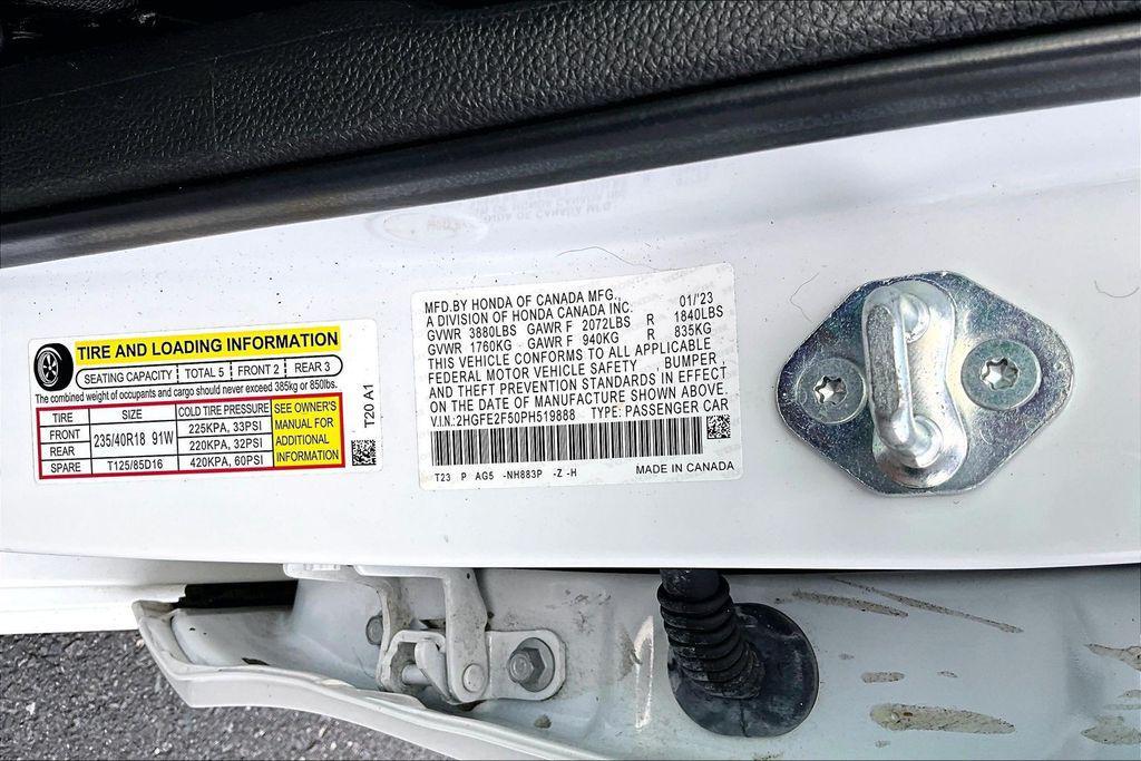 used 2023 Honda Civic car, priced at $24,893