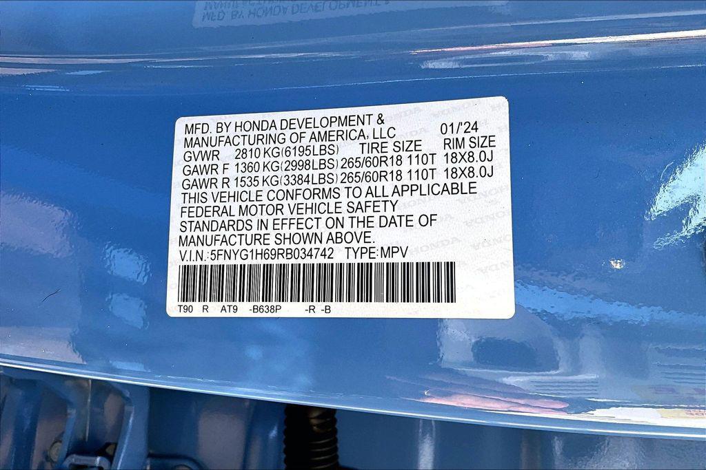 used 2024 Honda Pilot car, priced at $41,565