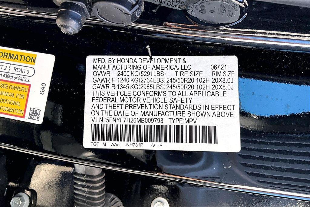 used 2021 Honda Passport car, priced at $24,531