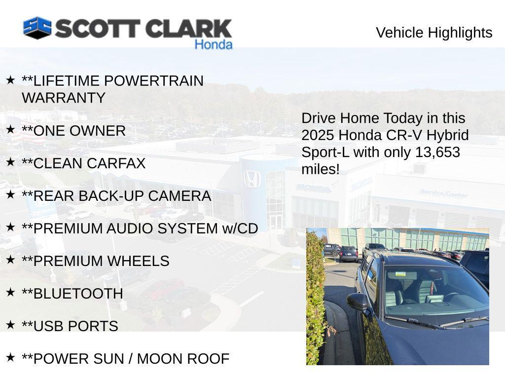 used 2025 Honda CR-V Hybrid car, priced at $34,995
