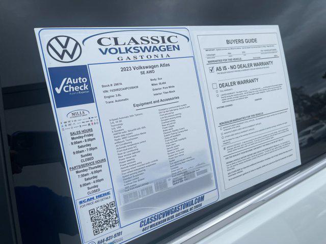 used 2023 Volkswagen Atlas car, priced at $28,408
