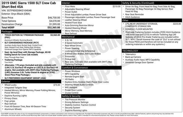 used 2019 GMC Sierra 1500 car, priced at $21,995