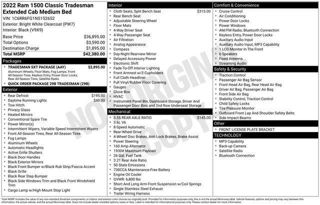 used 2022 Ram 1500 Classic car, priced at $19,995