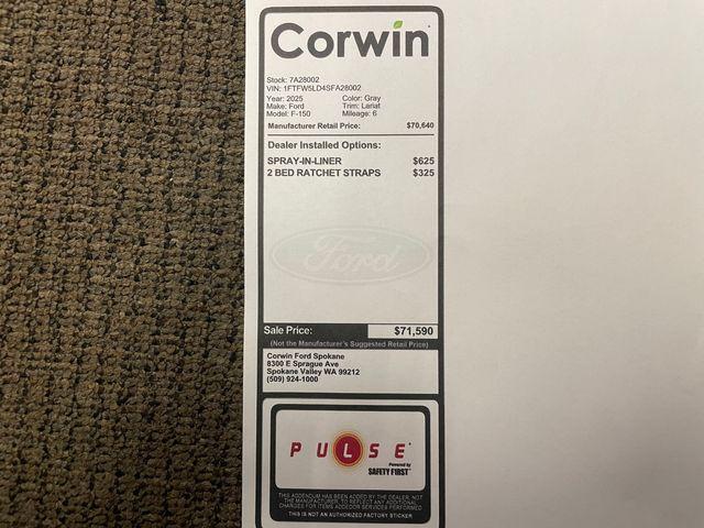 new 2025 Ford F-150 car, priced at $66,264