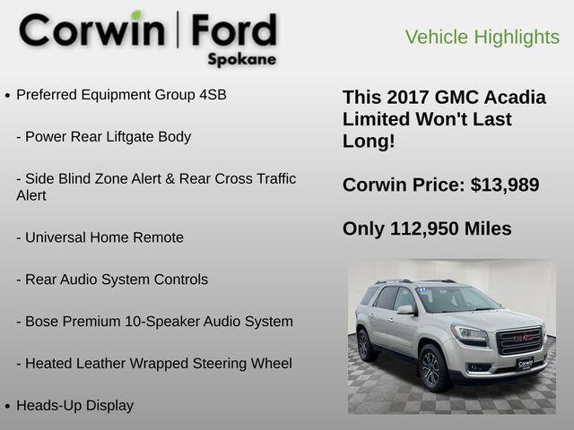 used 2017 GMC Acadia Limited car, priced at $13,989