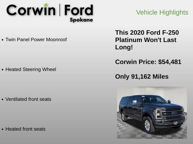 used 2020 Ford F-250 car, priced at $54,481
