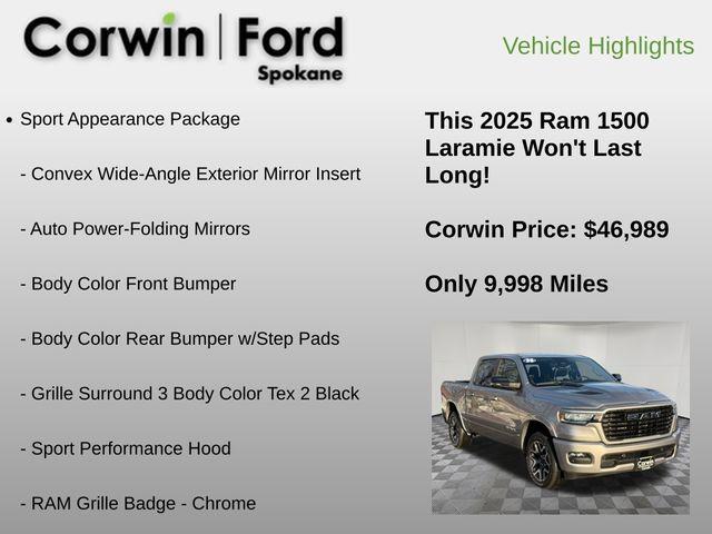 used 2025 Ram 1500 car, priced at $46,989
