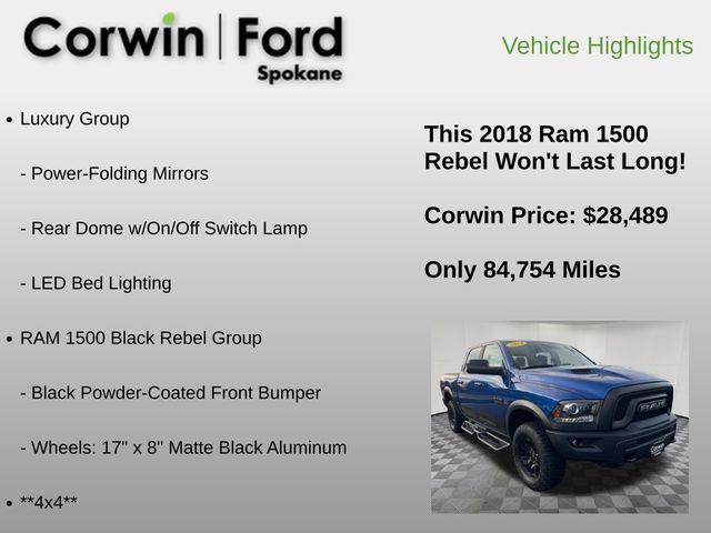 used 2018 Ram 1500 car, priced at $28,489