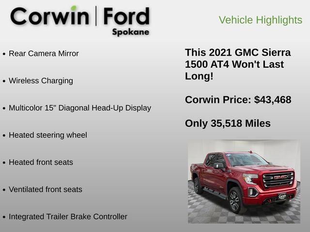 used 2021 GMC Sierra 1500 car, priced at $43,468