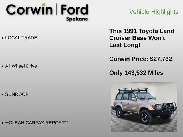 used 1991 Toyota Land Cruiser car, priced at $27,762